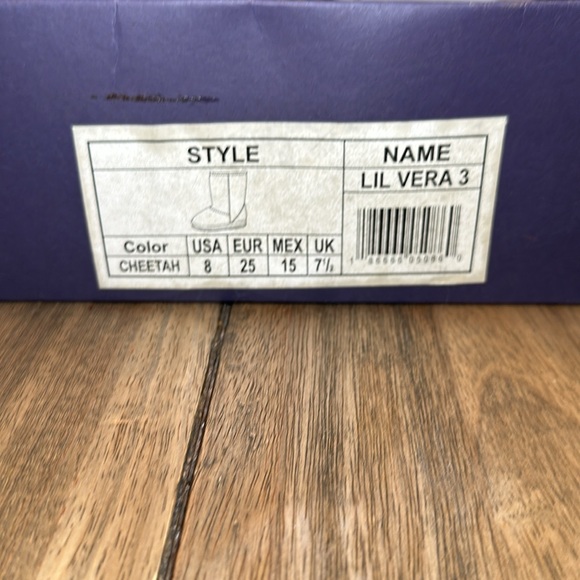Stuart Weitzman Girls Lil Vera 3 Cheetah Sparkle Sequin Zip Boot / Sz 8 Toddler - Picture 10 of 14